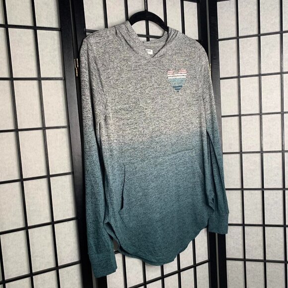 Grayson Threads XS Lightweight Ombre Hoodie Long Sleeve - Picture 2 of 8